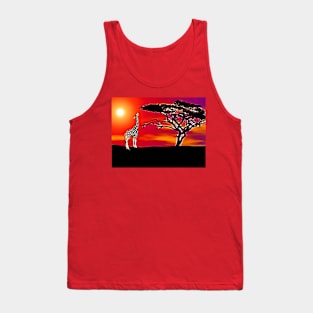 African Acacia Tree Tank Top